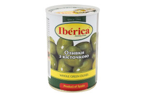 Оливки с косточкой Iberica ж/б 420г