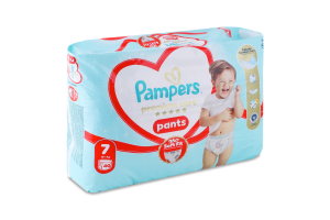 Трусики-підгузники для дітей 15+кг 7 Pants Premium care Pampers 40шт