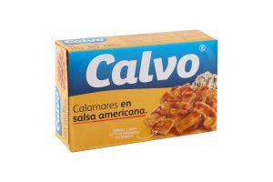 Кальмары кусочками в американском соусе Calvo к/у 115г