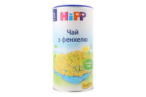 Чай для дітей від 1тиж сухий швидкорозчинний з фенхелю Hipp тубус 200г