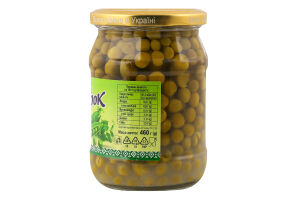 Горошок зелений 460г твіст/б Хуторок