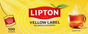 Чай Єлоу Лейбл чорний 100*2г Ліптон