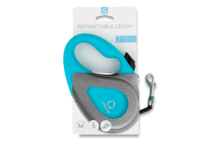 Повідець-рулетка д/собак до 25кг блакитна стрічка р.M 5м Коллар