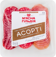 Набір нарізки Асорті М'ясна Гільдія с/к в/с лоток 160г
