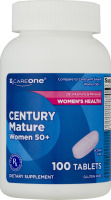 CareOne Century Mature Women 50+ Dietary Supplement Tablets - 100 CT