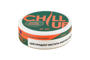 Подушечки никотиносодержащие бестабачные для орального использования с подсластителями Chill Up Mint mode 20шт