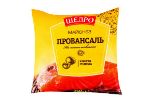 Майонез 67% на яичных желтках Провансаль Щедро м/у 350г