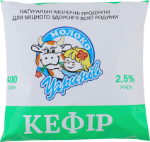 Кефир 2.5% Угринів Молоко м/у 400г