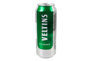Пиво 0.5л 4.8% світле фільтроване солодове пастеризоване Pilsener Veltins з/б