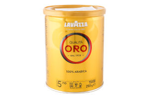 Кава натуральна смажена мелена Qualita Oro Lavazza з/б 250г