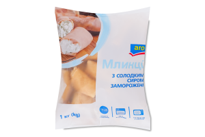 Блинчики замороженные со сладким творогом aro м/у 1кг
