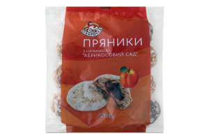 Пряники з начинкою Абрикосовий сад Кухарочка м/у 250г