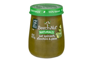 Beech-Nut Naturals Just Spinach, Zucchini & Peas Stage 2