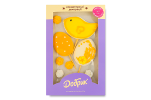 Набор кондитерских декораций пасхальный Птички на Пасху Добрик к/у 8шт