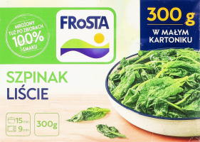 Шпинат глибокої заморозки листовий Frosta к/у 300г