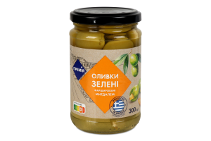 Оливки Премія зелені фаршировані мигдалем