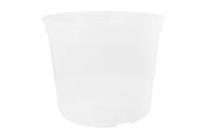 Вазон д/квітів дренажний прозорий 28*22см Алеана