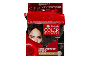 Крем-краска для волос без аммиака Color sensation Color shampoo retouch 4.0 Garnier 1шт