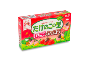 Снек Takenoko No Sato хрустк смак полуниця-шоколад