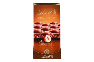 Шоколад молочный с фундуком Extra creamy Lindt к/у 80г