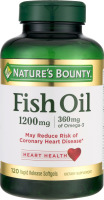 Nature's Bounty Fish Oil 1200mg Dietary Supplement Softgels - 120 CT