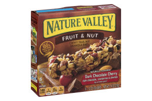 Nature Valley Fruit & Nut Chewy Trail Mix Granola Bars Dark Chocolate Cherry - 6 CT