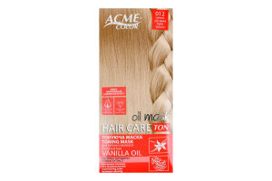Маска тонуюча для світлого волосся Ton Oil mask Hair care №012 Acme Color 1шт