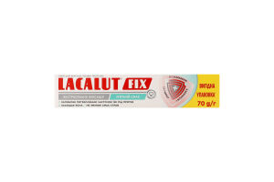 Крем для фиксации зубных протезов Мятный вкус Fix Lacalut 70г