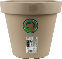 Горщик д/квітів бежевий пластик 30см