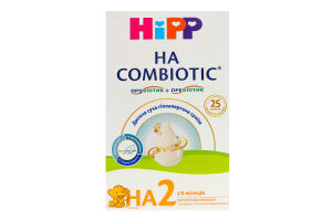 Смесь сухая для детей от 6мес гипоаллергенная 2 Combiotic HA Hipp к/у 350г
