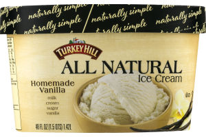 Turkey Hill All Natural Ice Cream Homemade Vanilla