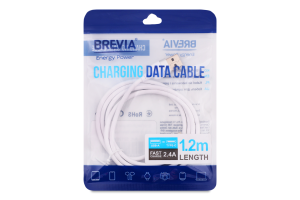 Кабель Brevia USB-TypeC white zip 1,2м 52120WUCZ1
