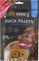 Ласощі д/собак Філе індички з качкою 100г д/п Savory