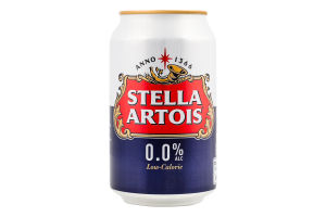 Пиво Stella Artois светлое безалкогольное ж/б