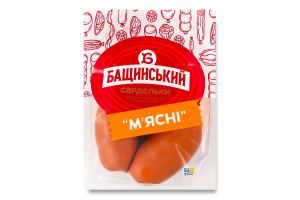 Сардельки вареные из мяса птицы Мясные Бащинський 1с кг