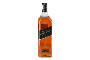 Віскі 1л 40% 12 years Black Label Johnnie Walker бут