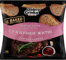 Сухарики житні Телятина аджика Dobra Grinka м/у 80г
