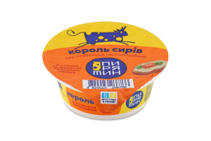 Сыр плавленый 60% пастообразный со вкусом и ароматом топленого молока Король сыров Пирятин ст 90г