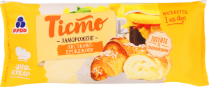 Тісто заморожене листково-дріжджове Шеф-кухар Рудь м/у 1кг