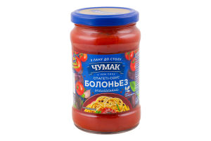 Спагетти-соус итальянский пастеризованный Болоньез Чумак с/б 290г