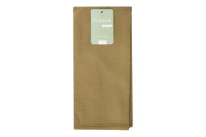 Рушник кухонний Клітинка зелений однотонний напівпанама 40*60см Homeline