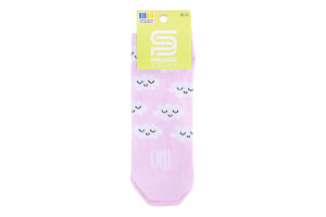 Шкарпетки дитячі Premier socks короткі хмарки р.20-24 св фіолетові Арт.7426