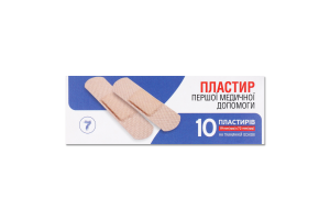 Пластырь первой медицинской помощи на тканевой основе 19х72мм 7 10шт