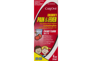 CareOne Children's Pain & Fever Medicine Cherry Flavor (Ages 2-11)