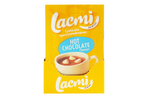 Суміш для приготування напою зі смаком гарячого шоколаду Lacmi м/у 20г