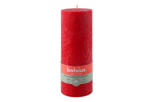 Свеча красная 19х6.8см №103668850341 Bolsius 1шт