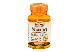 Sundown Naturals Niacin 500mg Capsules - 50 CT