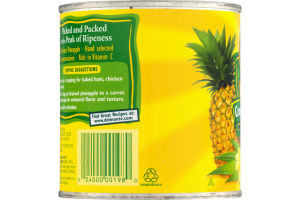 Del Monte 100% Juice Crushed Pineapple
