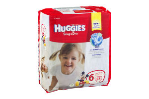 Huggies Snug & Dry Diapers Disney Jumbo Pack 6 Over 35 lb - 23 CT