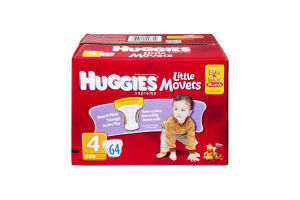 Huggies Supreme Little Movers Size 4 Disney Baby Diapers - 64 CT